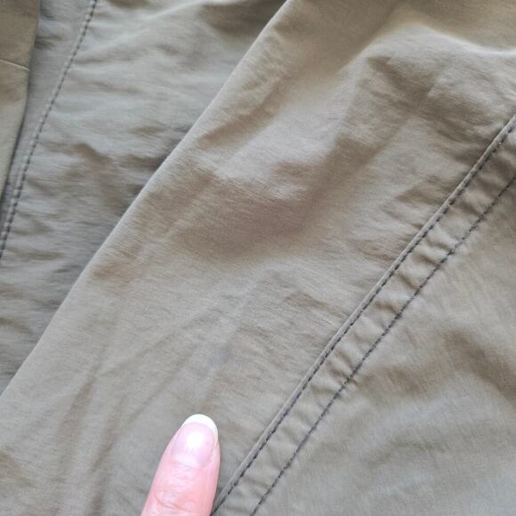 G Star Raw Men's Hooded Garber Short Trench Jacket Nylon Coat Size M Gray Olive - Picture 8 of 10